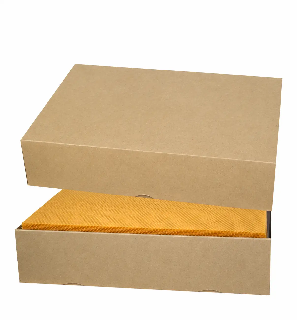 Cire gaufrée format corps Dadant, le carton de 5kg